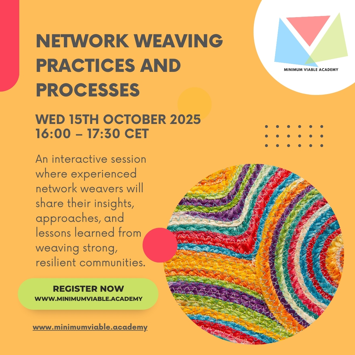 Network weaving practices and processes for International Permaculture CoLab members